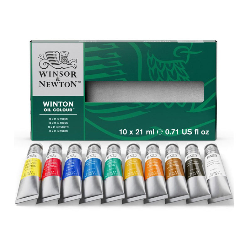 Winsor & Newton Winton aliejinių dažų rinkinys, 10x21 ml