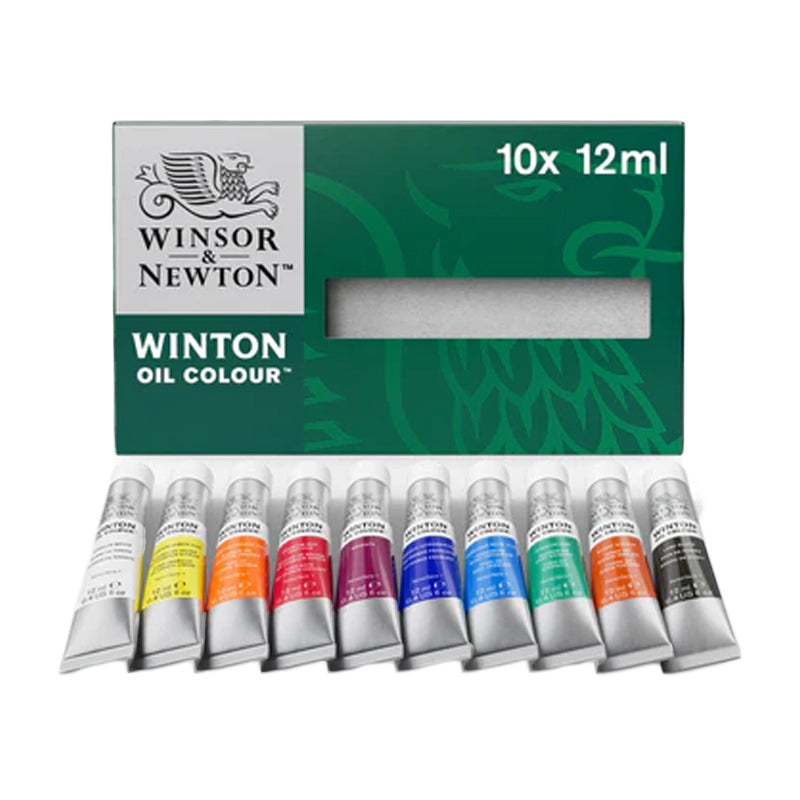 Winsor & Newton Winton aliejinių dažų rinkinys, 10x12 ml