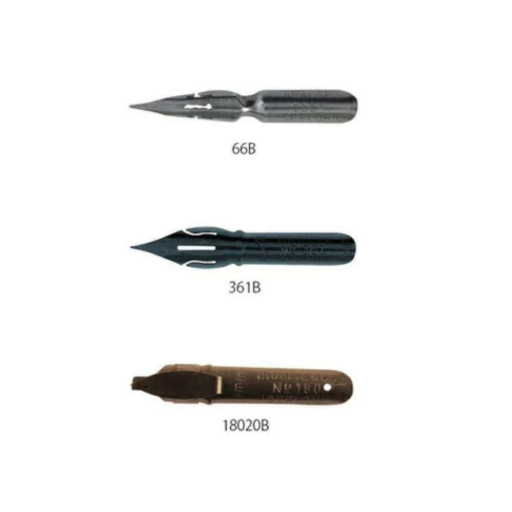 Brause kaligrafijos rinkinys su plunksnakočiu ir 3 plunksnomis