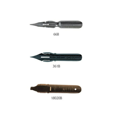 Brause kaligrafijos rinkinys su plunksnakočiu ir 3 plunksnomis