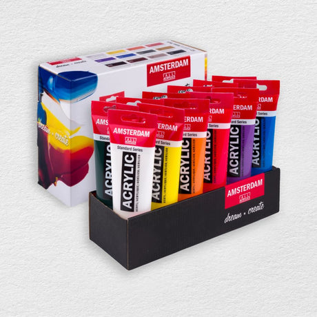 Amsterdam akrilinių dažų rinkinys, 12x120 ml