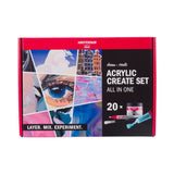 Amsterdam All-in-One Acrylic Painting Set, 20 pcs