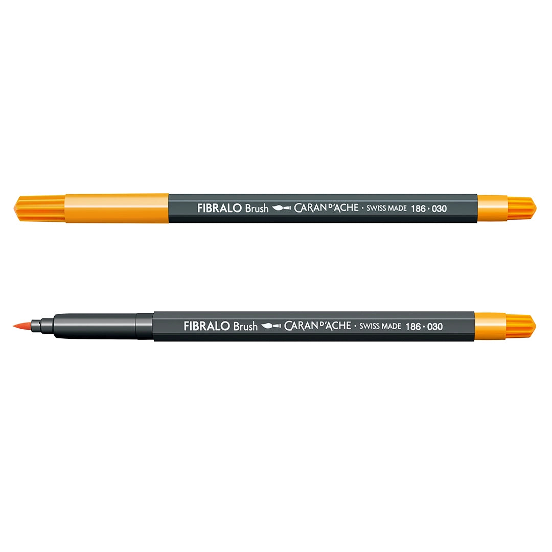 Caran d'Ache FIBRALO™ vandenyje tirpūs teptukiniai žymekliai