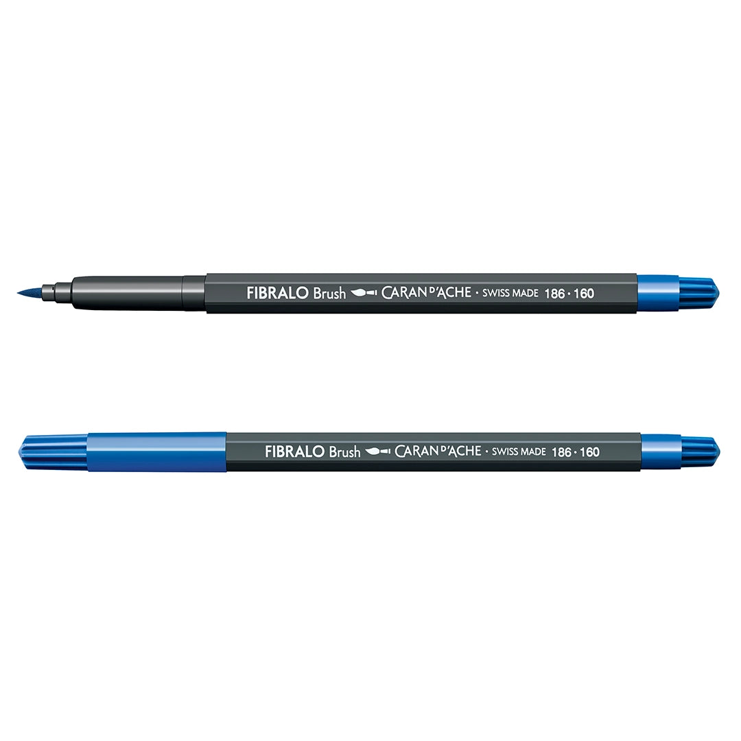 Caran d'Ache FIBRALO™ vandenyje tirpūs teptukiniai žymekliai