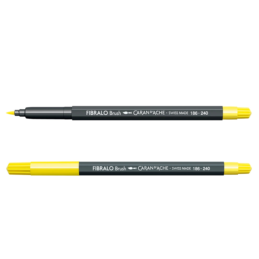 Caran d'Ache FIBRALO™ vandenyje tirpūs teptukiniai žymekliai