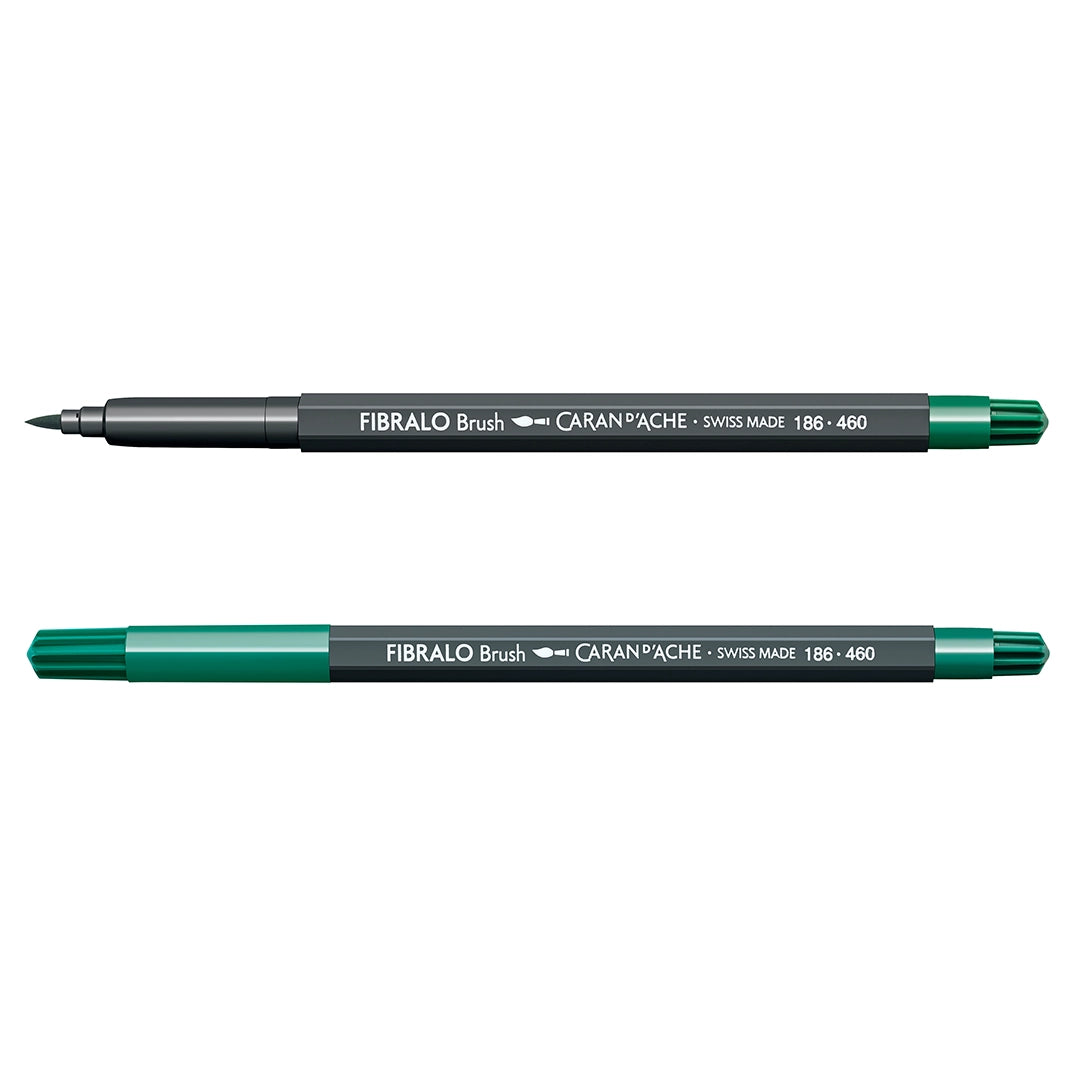 Caran d'Ache FIBRALO™ vandenyje tirpūs teptukiniai žymekliai