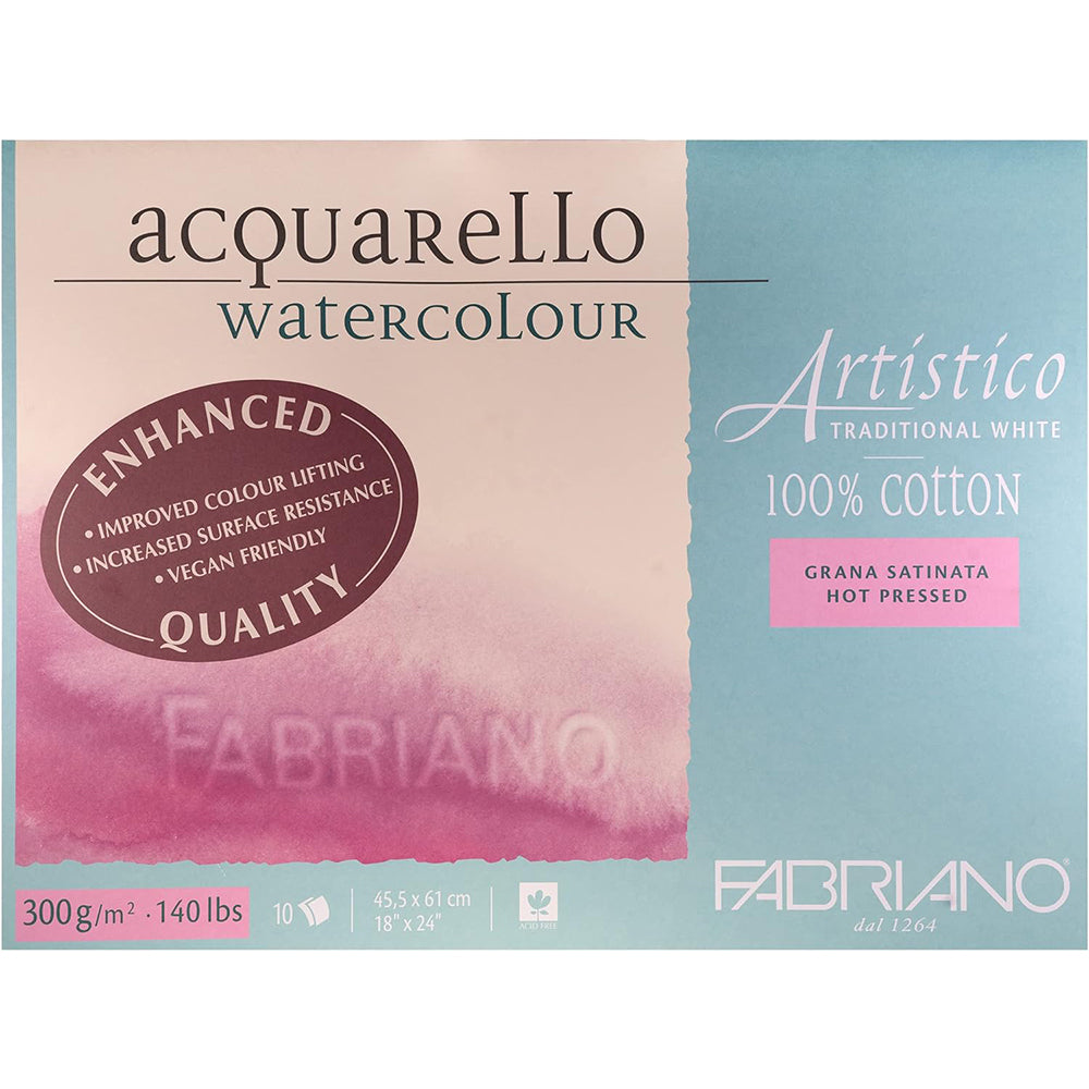 Fabriano Artistico Watercolour Paper Block, 300 gsm