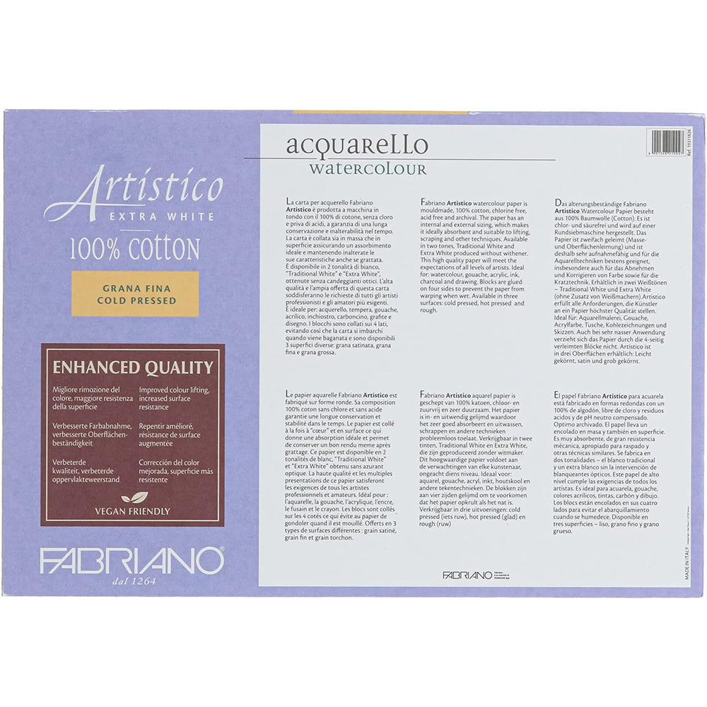 Fabriano Artistico akvarelinio popieriaus blokas, 300 gsm