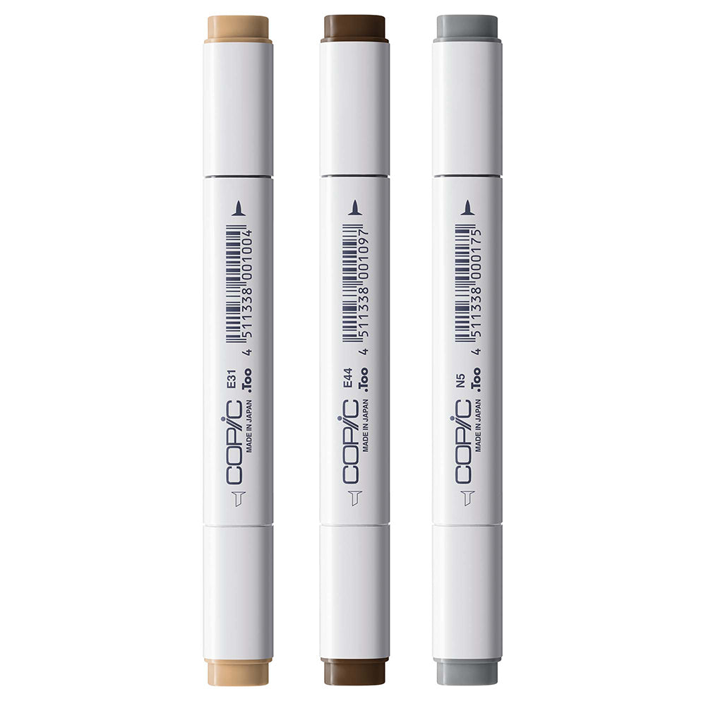 Copic Classic Designer kolekcijos markerių rinkinys Natural Stone Tints, 3 vnt.