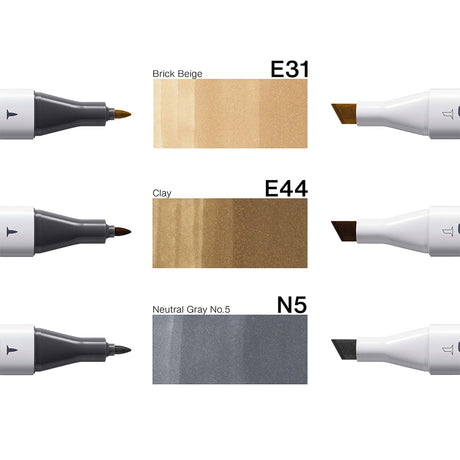 Copic Classic Designer kolekcijos markerių rinkinys Natural Stone Tints, 3 vnt.