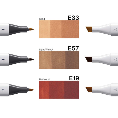 Copic Classic Designer kolekcijos markerių rinkinys Brick & Terra Tints, 3 vnt.