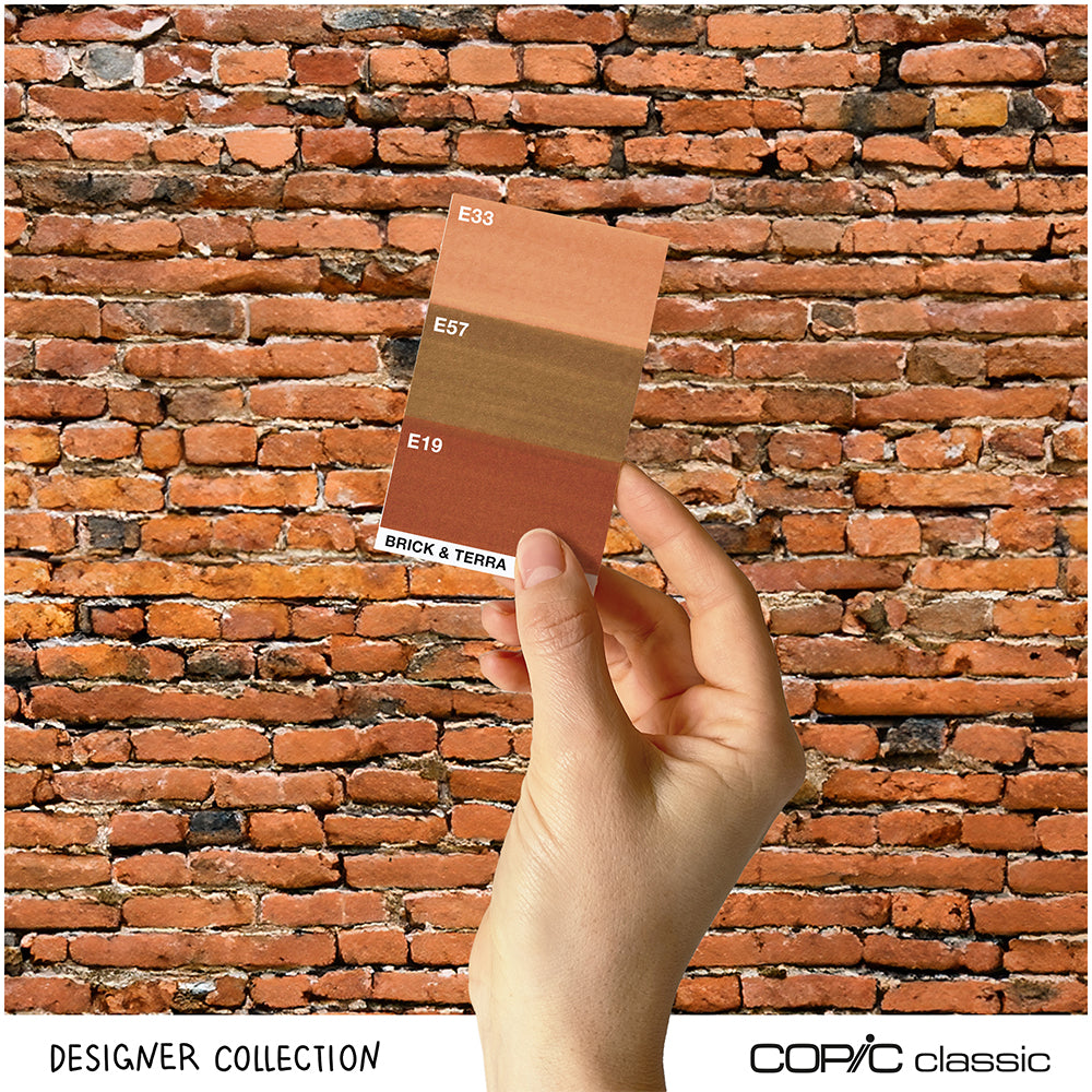 Copic Classic Designer kolekcijos markerių rinkinys Brick & Terra Tints, 3 vnt.