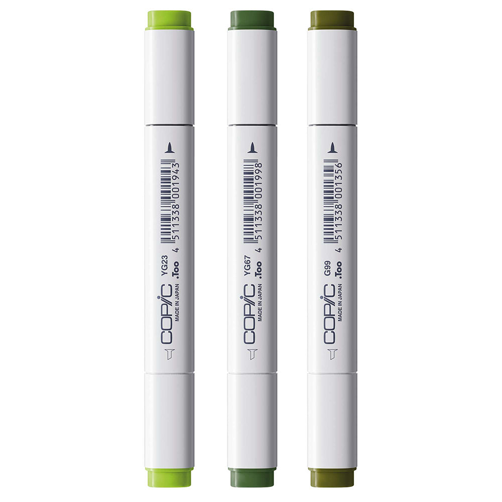 Copic Classic Designer kolekcijos markerių rinkinys Summer Leaf Tints, 3 vnt.