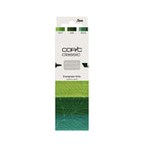 Copic Classic Designer kolekcijos markerių rinkinys Evergreen Tints, 3 vnt.