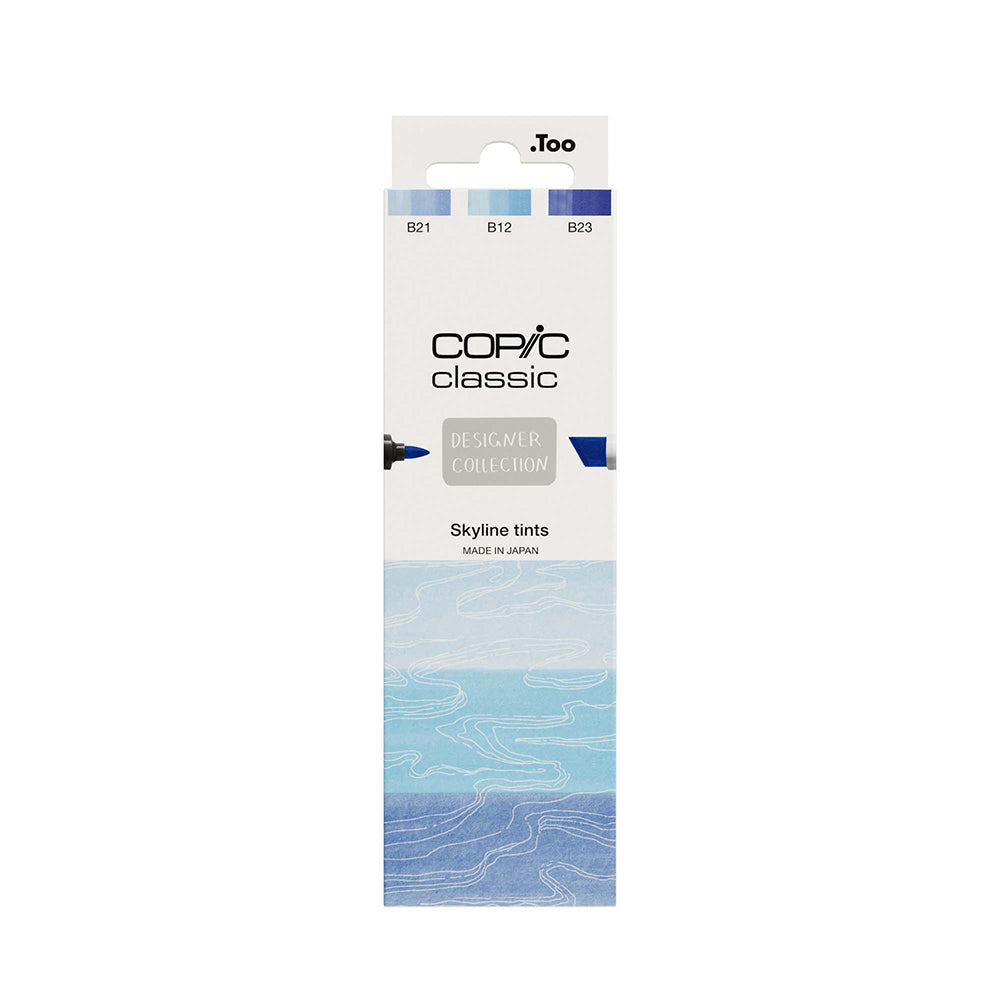 Copic Classic Designer kolekcijos markerių rinkinys Skyline Tints, 3 vnt.