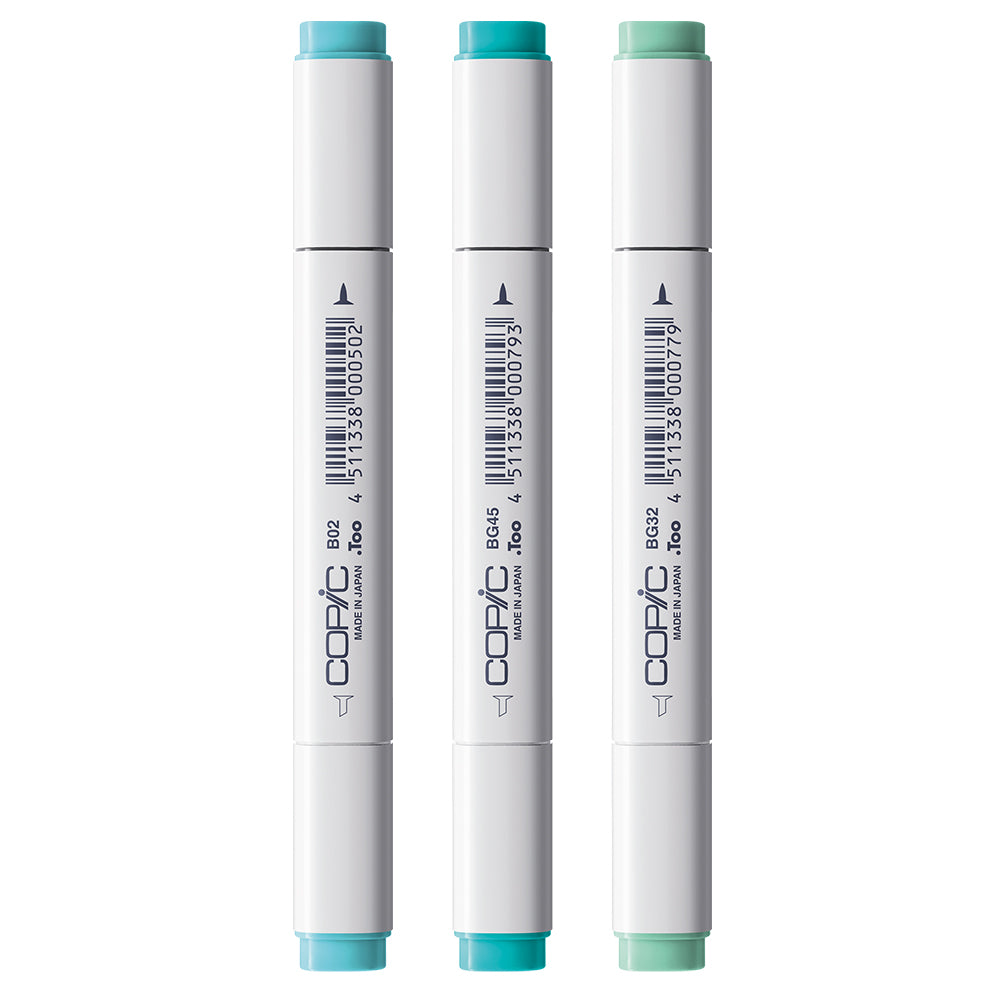 Copic Classic Designer kolekcijos markerių rinkinys Clear Water Tints, 3 vnt.