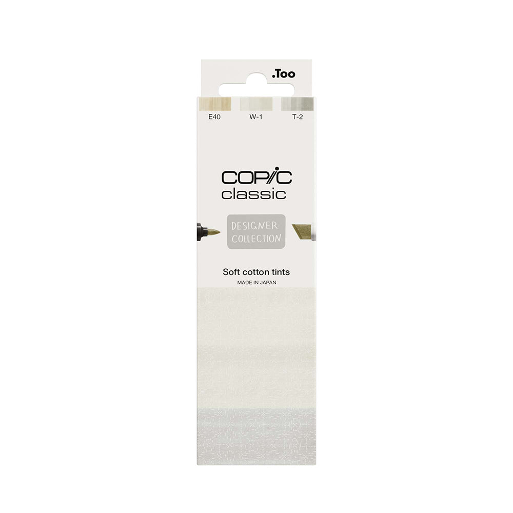 Copic Classic Designer kolekcijos markerių rinkinys Soft Cotton Tints, 3 vnt.