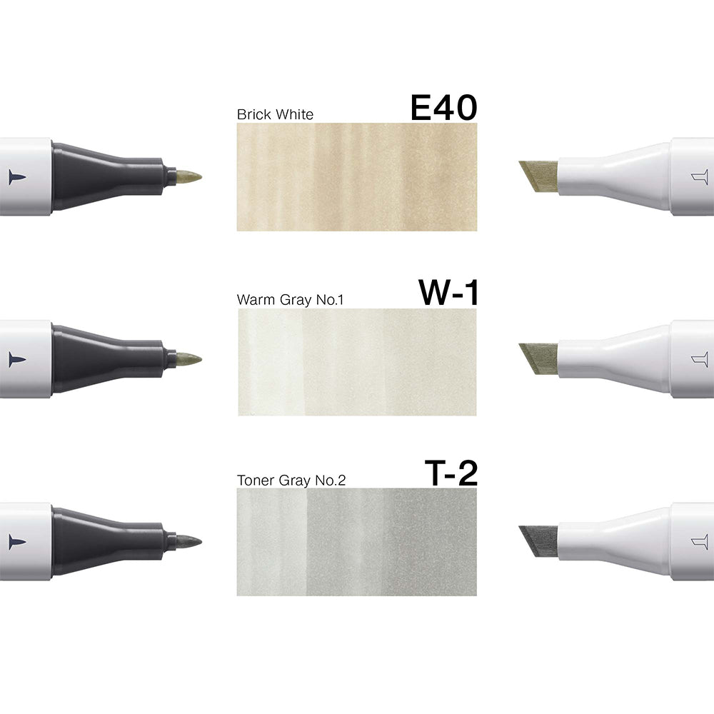 Copic Classic Designer kolekcijos markerių rinkinys Soft Cotton Tints, 3 vnt.