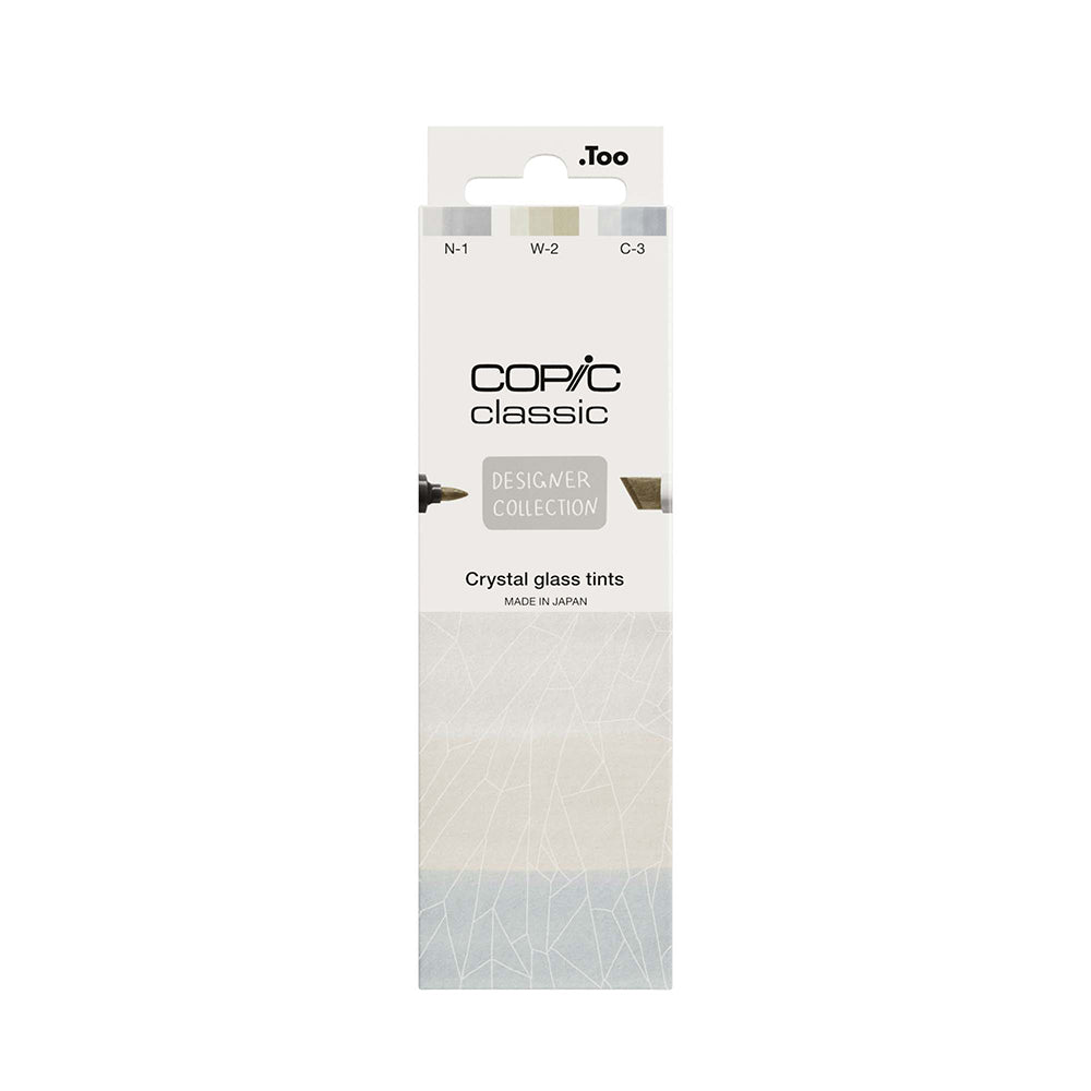 Copic Classic Designer kolekcijos markerių rinkinys Crystal Glass Tints, 3 vnt.