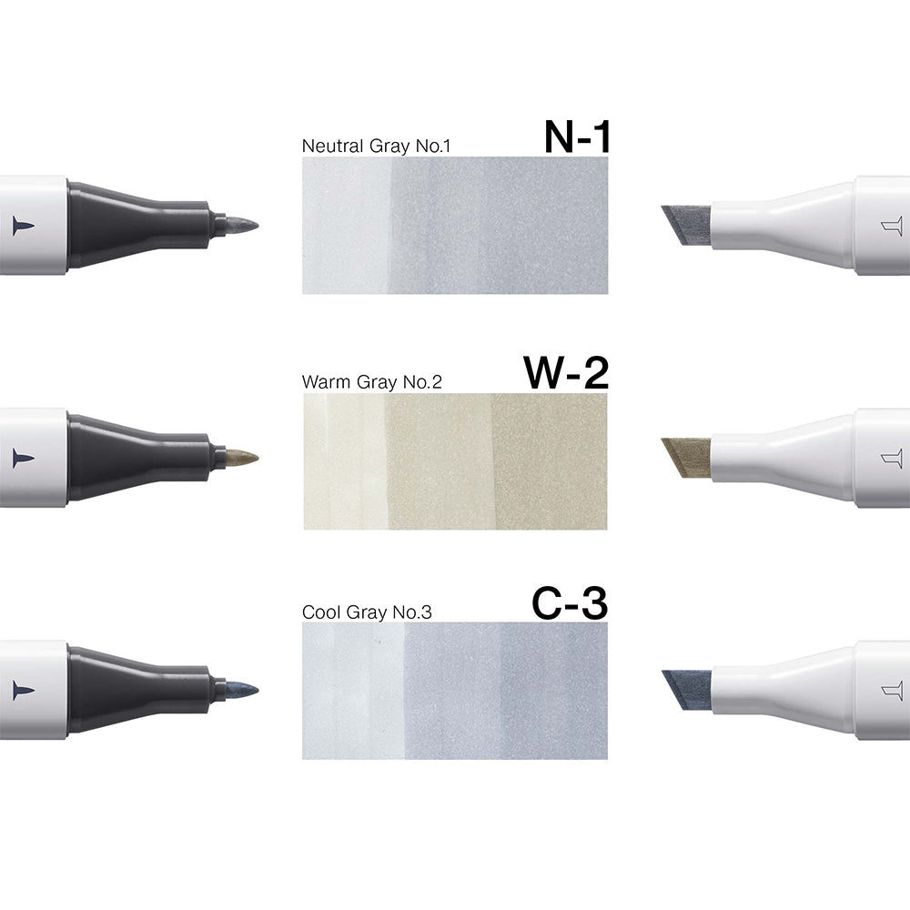 Copic Classic Designer kolekcijos markerių rinkinys Crystal Glass Tints, 3 vnt.