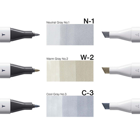 Copic Classic Designer kolekcijos markerių rinkinys Crystal Glass Tints, 3 vnt.