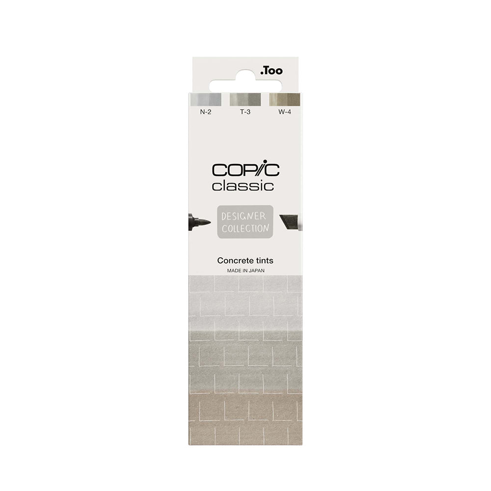 Copic Classic Designer kolekcijos markerių rinkinys Concrete Tints, 3 vnt.