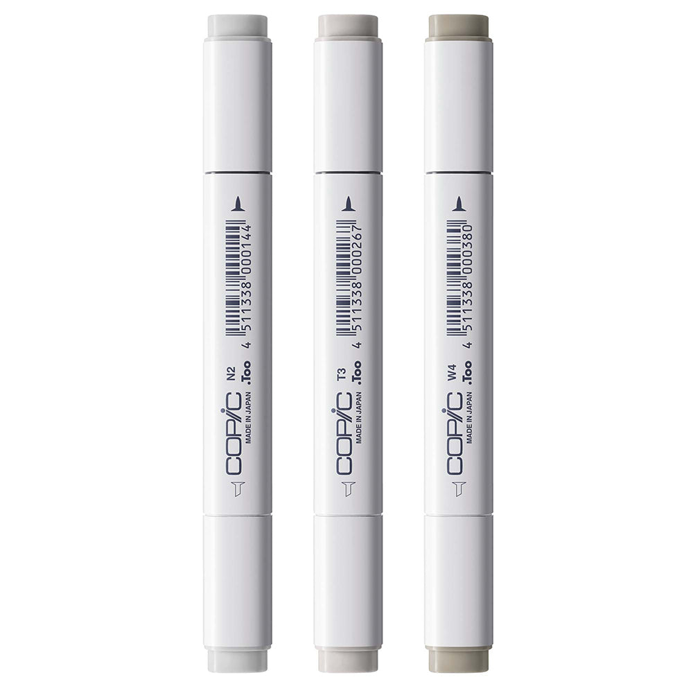 Copic Classic Designer kolekcijos markerių rinkinys Concrete Tints, 3 vnt.