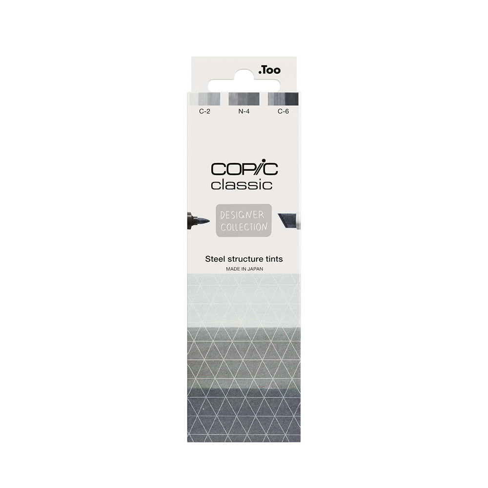 Copic Classic Designer kolekcijos markerių rinkinys Steel Structure Tints, 3 vnt.