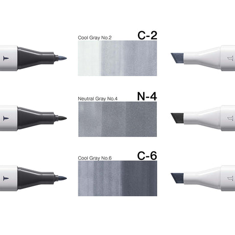 Copic Classic Designer kolekcijos markerių rinkinys Steel Structure Tints, 3 vnt.