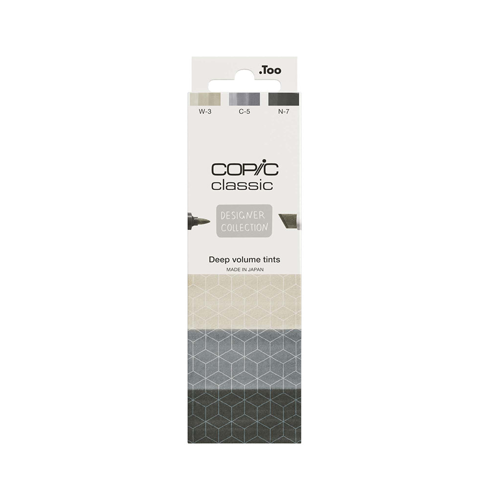 Copic Classic Designer kolekcijos markerių rinkinys Deep Volume Tints, 3 vnt.