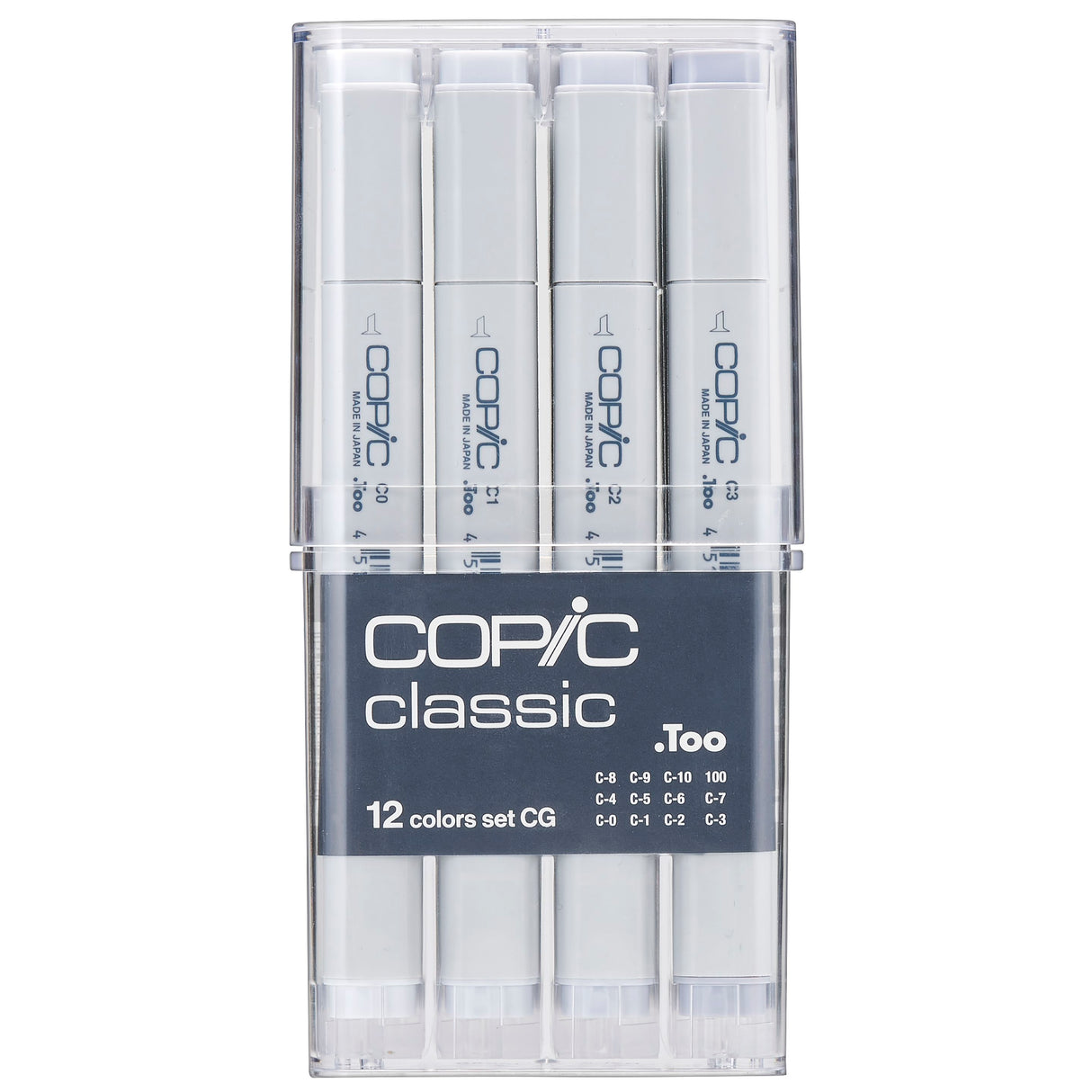 Copic Ciao Classic Cool Gray Markers Set, 12 pcs.