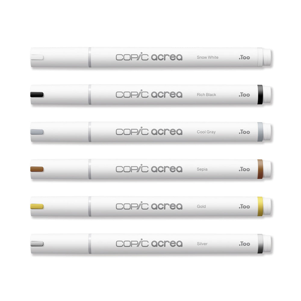 Copic Acrea Paint markerių rinkinys Essentials, 6 vnt.