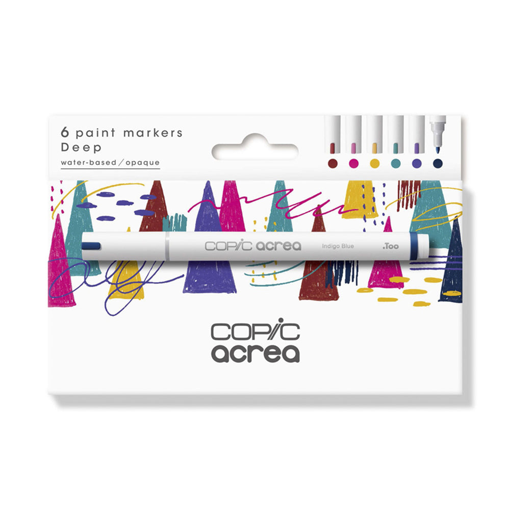 Copic Acrea Paint markerių rinkinys Deep, 6 vnt.