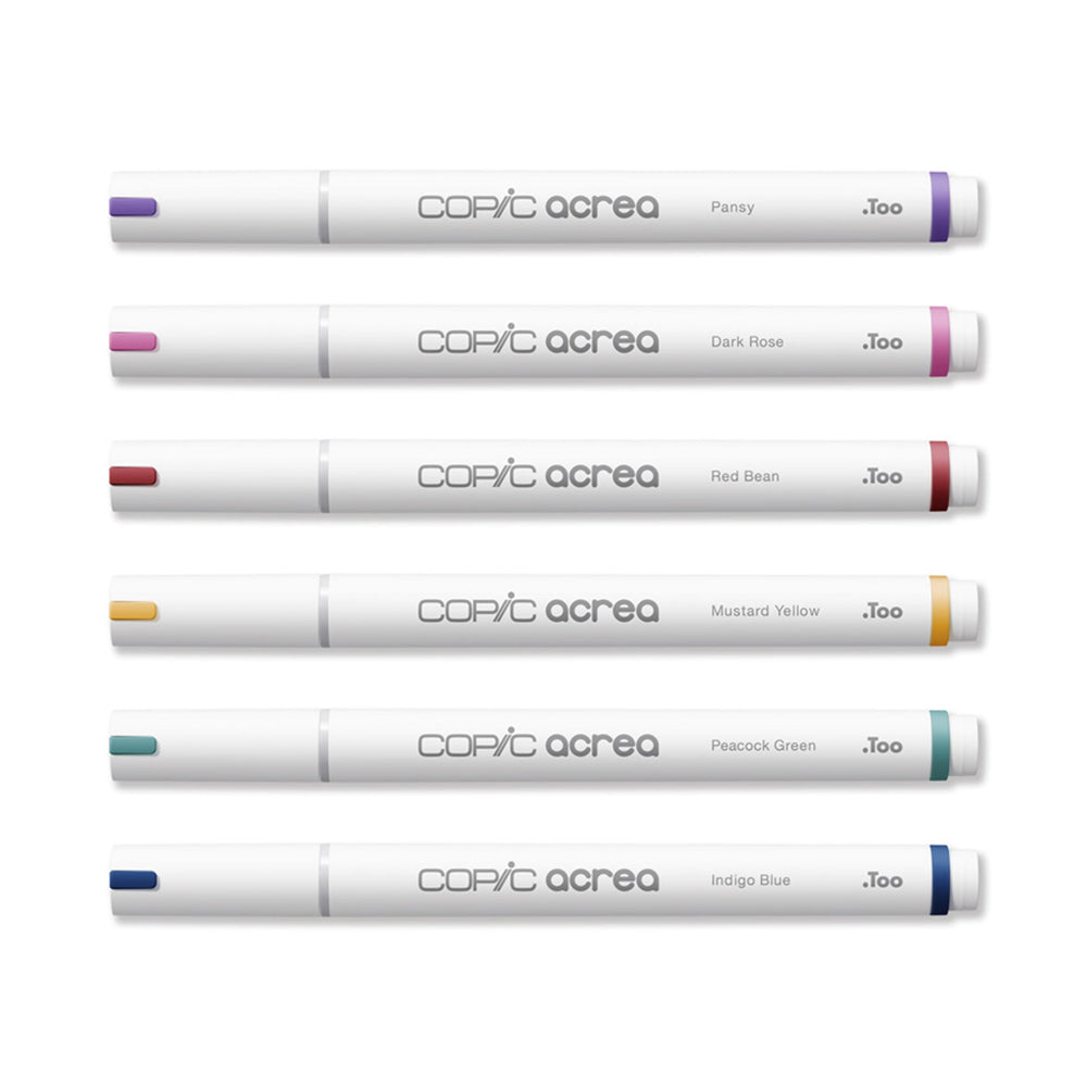 Copic Acrea Paint markerių rinkinys Deep, 6 vnt.