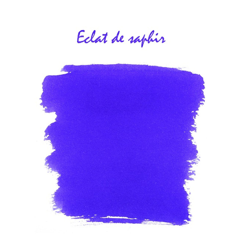 Jacques Herbin La Perle des Encres rašalo kapsulės, safyro mėlynos spalvos, 6 vnt.