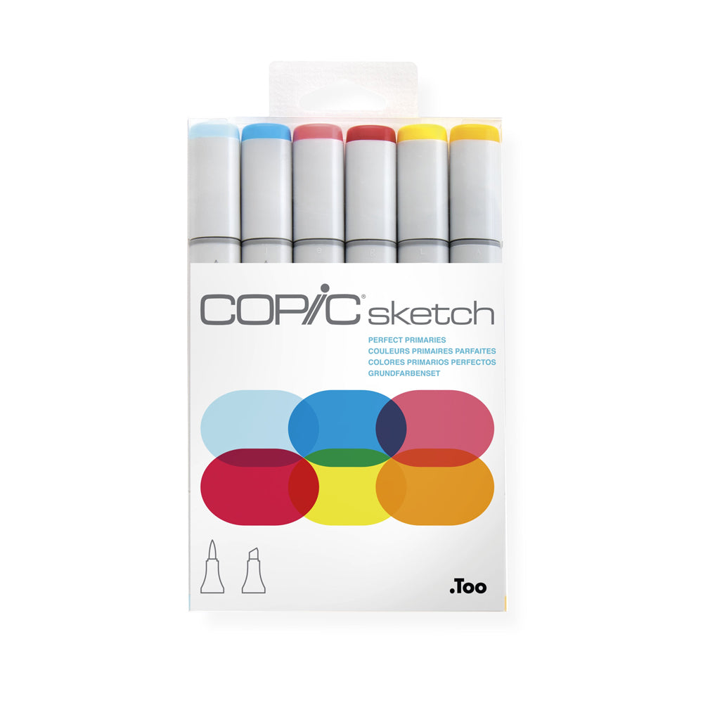 Copic Sketch markerių rinkinys Perfect Primaries, 6 vnt.