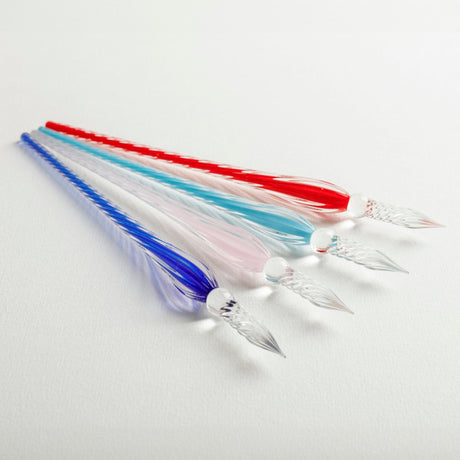 Jacques Herbin stiklinis plunksnakotis-rašiklis, suktas, 18 cm