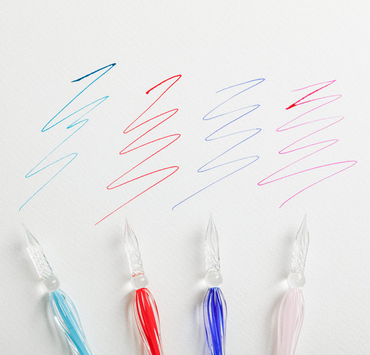 Jacques Herbin Glass Nib Pen, Twisted, 18 cm