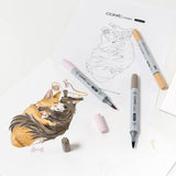 Copic Ciao Layer & Mix Pet markerių ir popieriaus rinkinys pradedantiesiems