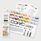 Copic Ciao Layer & Mix Cozy markerių ir popieriaus rinkinys pradedantiesiems