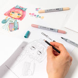 Copic Ciao Layer & Mix Vibrant markerių ir popieriaus rinkinys pradedantiesiems