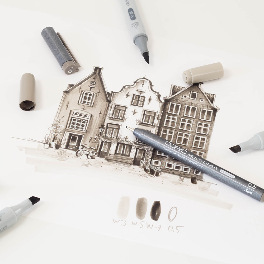 Copic Ciao SHADE markerių rinkinys Dark Warm Gray, 4 vnt.