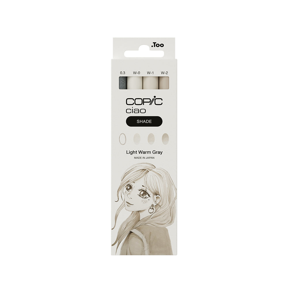 Copic Ciao SHADE markerių rinkinys Light Warm Gray, 4 vnt.