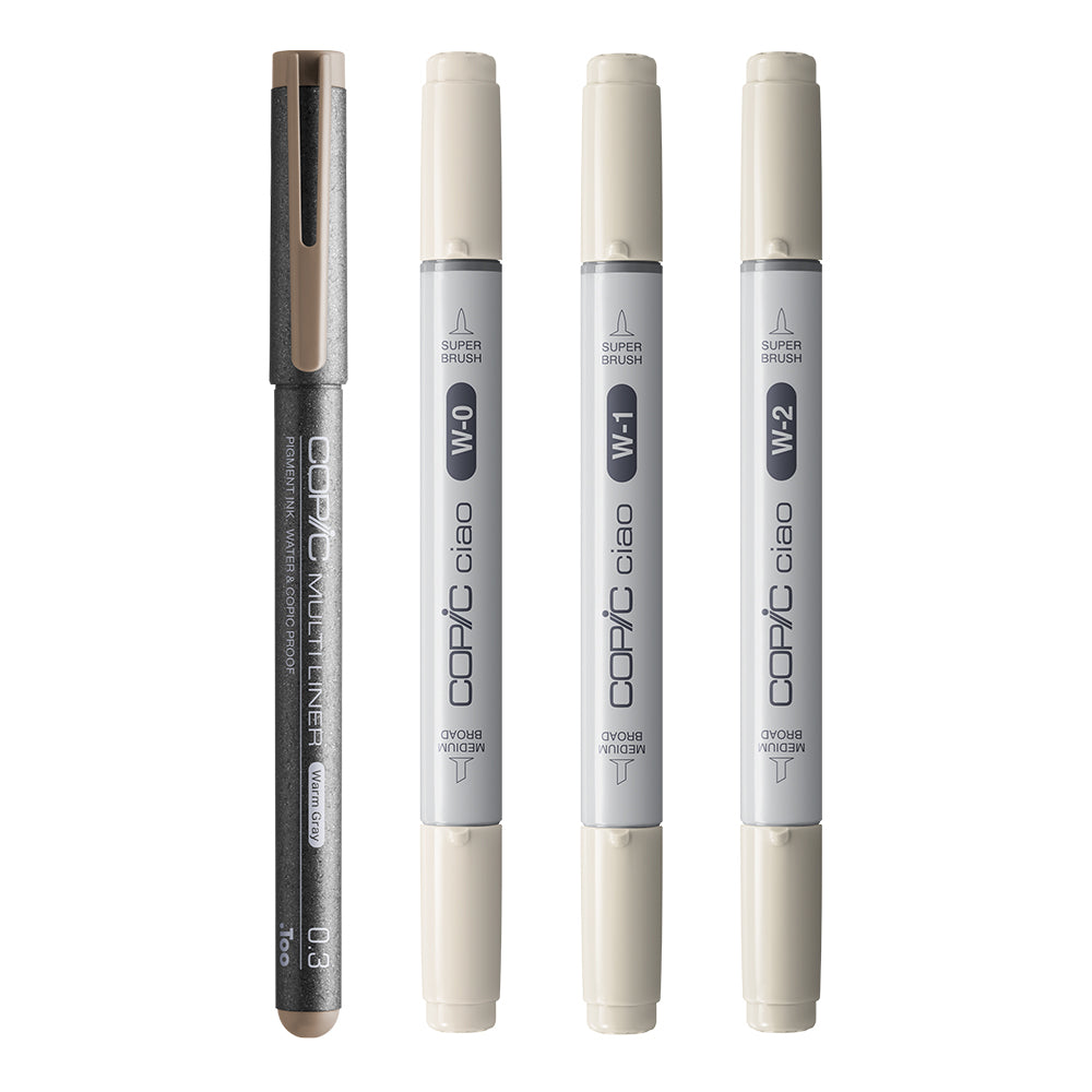 Copic Ciao SHADE markerių rinkinys Light Warm Gray, 4 vnt.