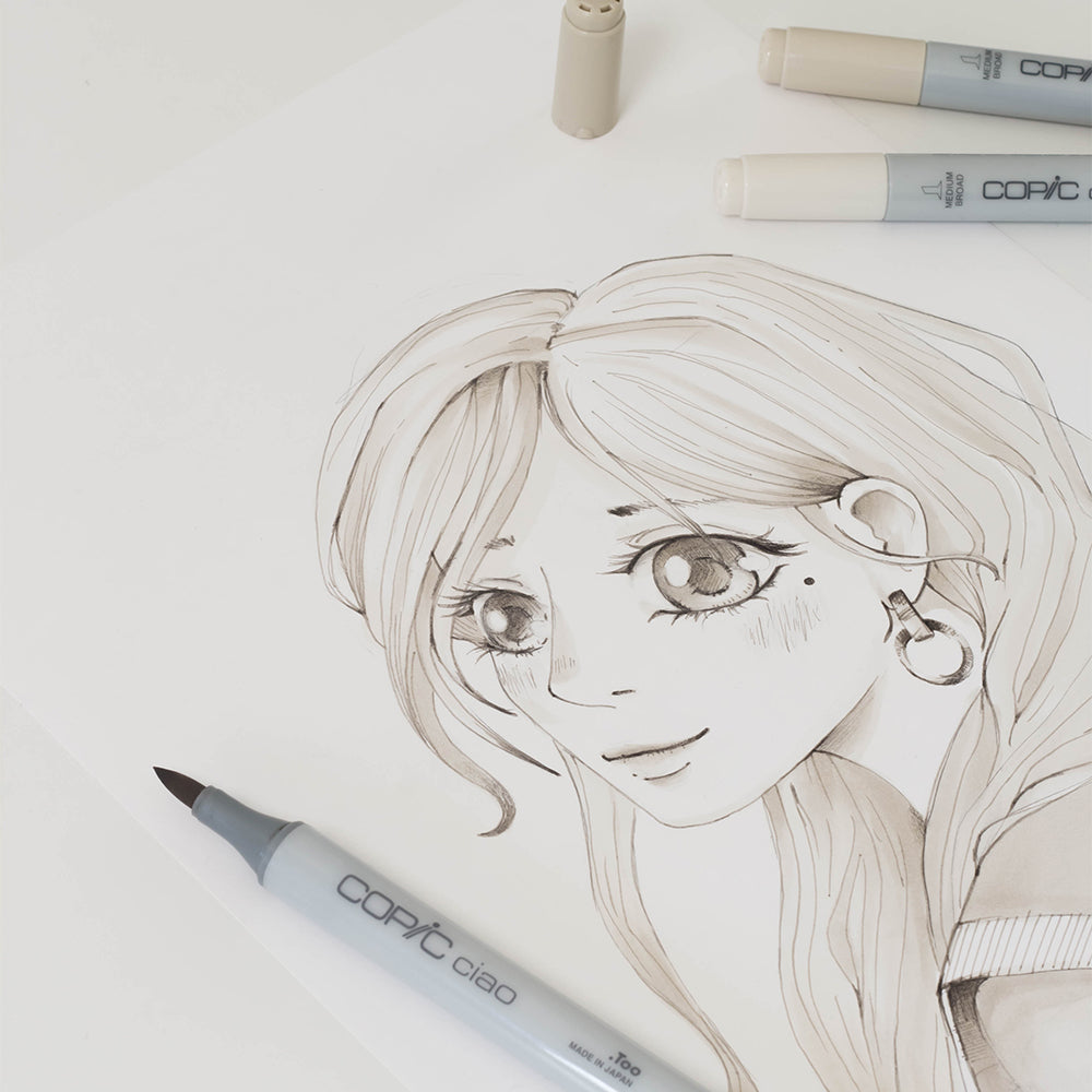 Copic Ciao SHADE markerių rinkinys Light Warm Gray, 4 vnt.