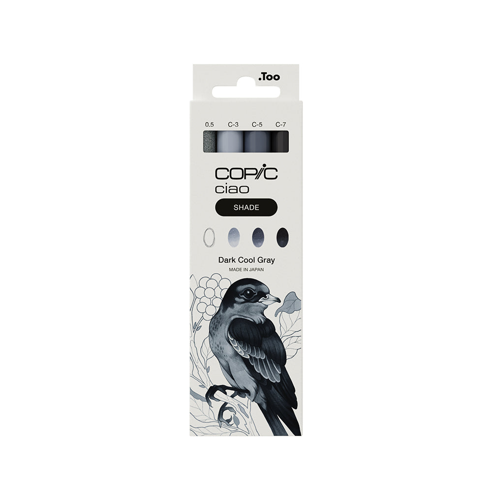 Copic Ciao SHADE markerių rinkinys Dark Cool Gray, 4 vnt.