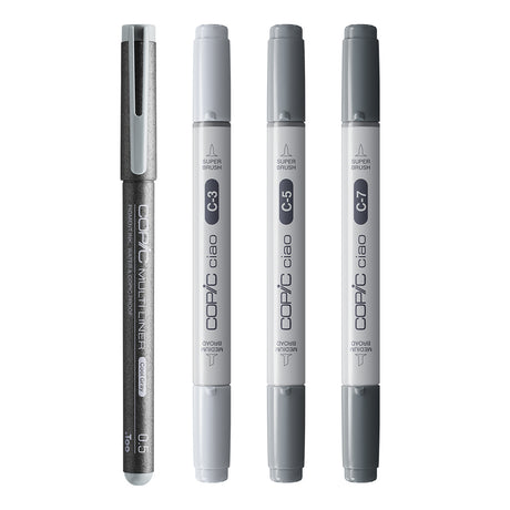 Copic Ciao SHADE markerių rinkinys Dark Cool Gray, 4 vnt.