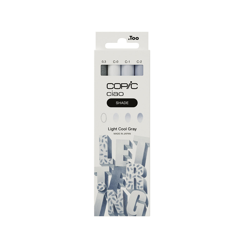 Copic Ciao SHADE markerių rinkinys Light Cool Gray, 4 vnt.