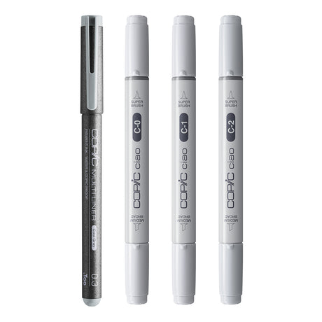 Copic Ciao SHADE markerių rinkinys Light Cool Gray, 4 vnt.