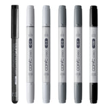 Copic Ciao SHADE markerių rinkinys Cool Gray&Black, 6 vnt.